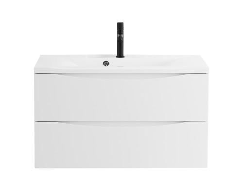 Тумба с раковиной подвесная BelBagno MARINO-800 Bianco Opaco, раковина белая BB800/450-LV-MR-PR