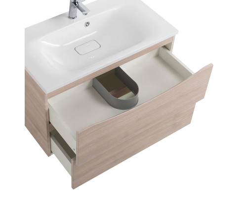 Тумба с раковиной подвесная BelBagno MARINO-800 Rovere Grigio, раковина белая  BB800/450-LV-MR-FT