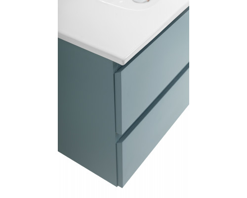 Тумба с раковиной подвесная BelBagno KRAFT-800-2C-SO-AO, 80 см, Голубой Матовый, раковина белая BB800ETL