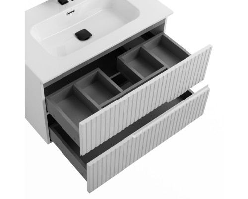 Мебель для ванной подвесная CEZARES DUET-N-800-2C-SO-FBS-P Ясень белый Софт