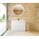 Тумба с раковиной напольная BelBagno MARINO-800 Bianco Lucido, раковина белая BB800/450-LV-MR-PR