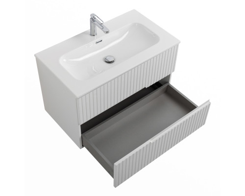 Мебель для ванной подвесная CEZARES DUET-N-800-2C-SO-BO Bianco Opaco эмаль