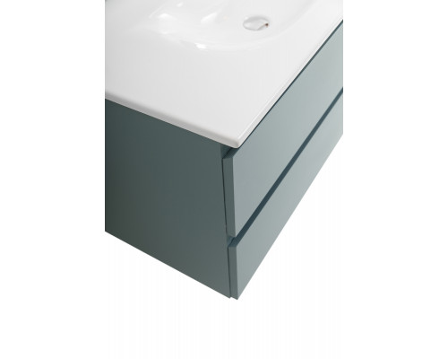 Тумба с раковиной подвесная BelBagno KRAFT-1000-2C-SO-AO, 100 см, голубой матовый, раковина белая BB-8099-100