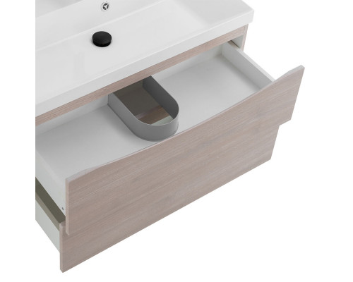 Тумба с раковиной подвесная BelBagno MARINO-800 Rovere Grigio, раковина белая  BB800/450-LV-MR-AST