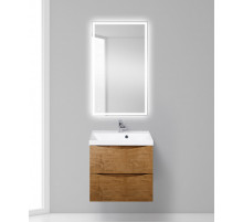 Тумба с раковиной подвесная BelBagno MARINO-600 Rovere Nature, раковина белая