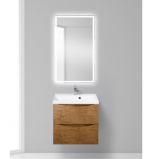 Тумба с раковиной подвесная BelBagno MARINO-600 Rovere Nature, раковина белая