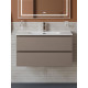 Тумба с раковиной подвесная BelBagno KRAFT-800-2C-SO-CO, 80 см, Бежевый Матовый, раковина белая BB800ETL