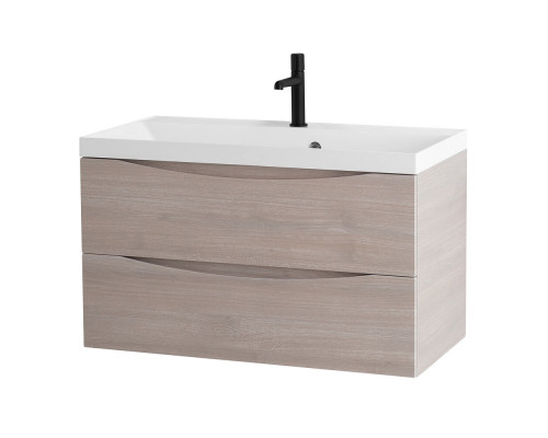 Тумба с раковиной подвесная BelBagno MARINO-800 Rovere Grigio, раковина белая  BB800/450-LV-MR-AST