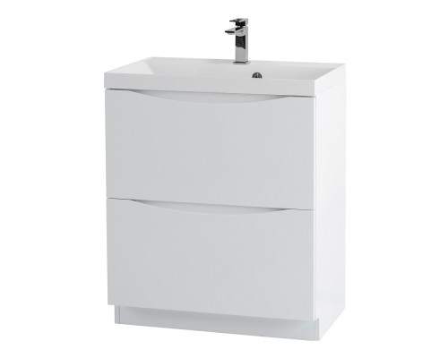 Тумба с раковиной напольная BelBagno MARINO-700 Bianco Lucido, раковина белая