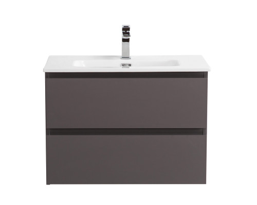 Тумба с раковиной подвесная BelBagno KRAFT-600-2C-SO-GSO, 60 см, Темно-Серый Матовый, раковина белая BB600ETL