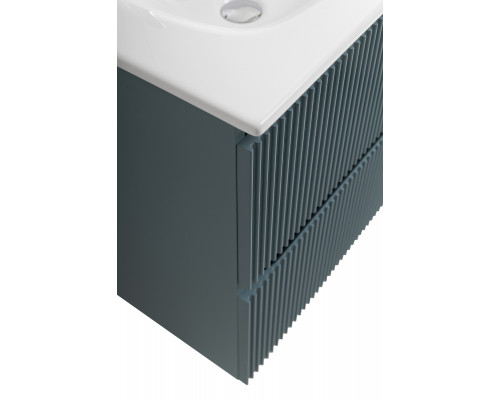 Тумба с раковиной подвесная 90 см, BelBagno UNO-MINI-900-2C-SO-AO Голубой матовый, раковина белая BB-8099-3-90