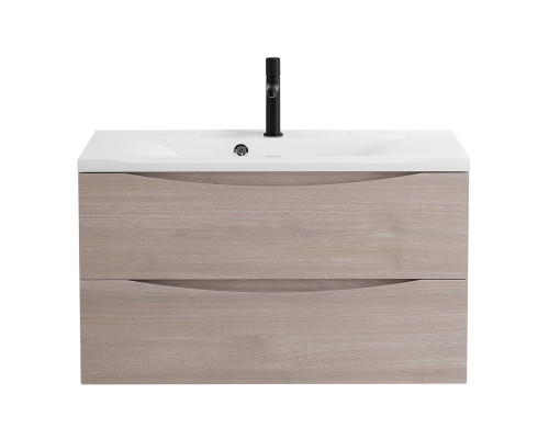 Тумба с раковиной подвесная BelBagno MARINO-800 Rovere Grigio, раковина белая  BB800/450-LV-MR-PR