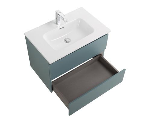 Тумба с раковиной подвесная BelBagno KRAFT-700-2C-SO-AO, 70 см, Голубой Матовый, раковина белая BB700ETL