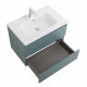 Тумба с раковиной подвесная BelBagno KRAFT-700-2C-SO-AO, 70 см, Голубой Матовый, раковина белая BB700ETL