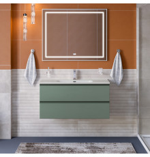 Тумба с раковиной подвесная BelBagno KRAFT-1000-2C-SO-VO, 100 см, Еловый Матовый, раковина белая BB1000ETL