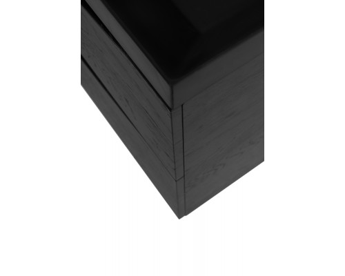 Тумба с раковиной подвесная BelBagno MARINO-800 Rovere Cioccolato Amaro, раковина  BB800/450-LV-ART-AST-NERO