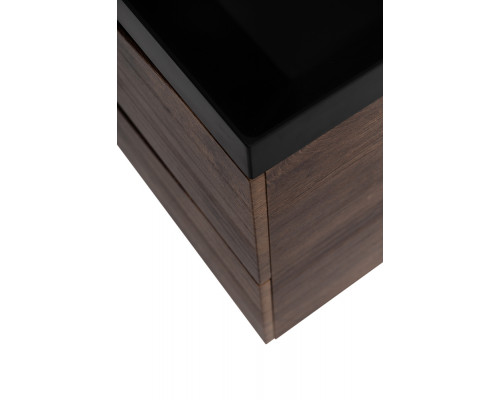 Тумба с раковиной подвесная BelBagno MARINO-800 Rovere Moro, раковина черная BB800/450-LV-ART-AST-NERO
