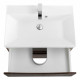 Тумба с раковиной подвесная BelBagno MARINO-600 Rovere Moro, раковина белая