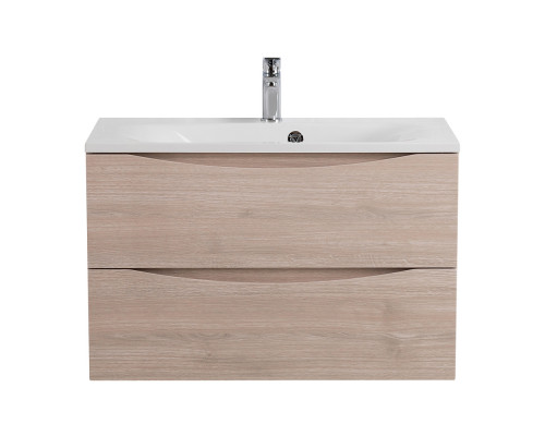 Тумба с раковиной подвесная BelBagno MARINO-800 Rovere Grigio, раковина белая  BB800/450-LV-MR-FT