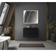 Тумба с раковиной подвесная BelBagno MARINO-800 Nero Lucido, раковина черная BB800/450-LV-ART-AST-NERO