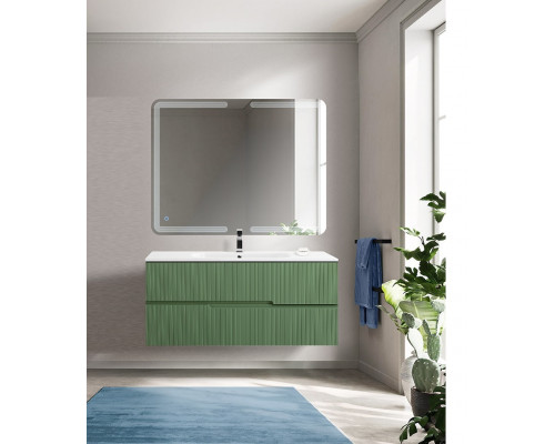 Мебель для ванной подвесная CEZARES DUET-N-1200-2C-SO-PS-P Фисташковый Софт