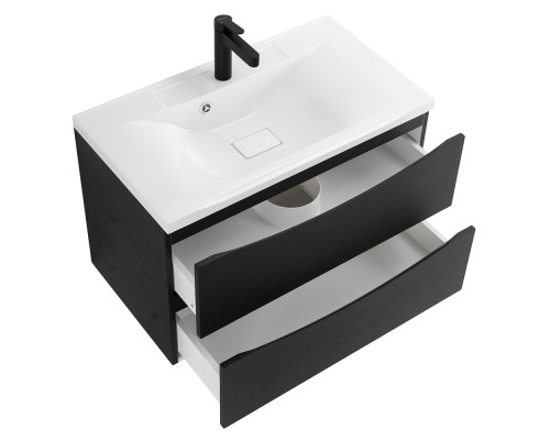 Тумба с раковиной подвесная BelBagno MARINO-800 Rovere Cioccolato Amaro, раковина  BB800/450-LV-MR-PR