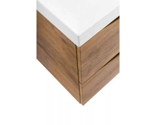 Тумба с раковиной подвесная BelBagno MARINO-700 Rovere Nature, раковина белая