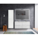 Мебель для ванной подвесная с четырьмя ящиками CEZARES DUET-N-1200-4C-SO-2-BL Bianco Lucido эмаль