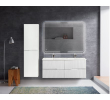 Мебель для ванной подвесная с четырьмя ящиками CEZARES DUET-N-1200-4C-SO-2-BL Bianco Lucido эмаль