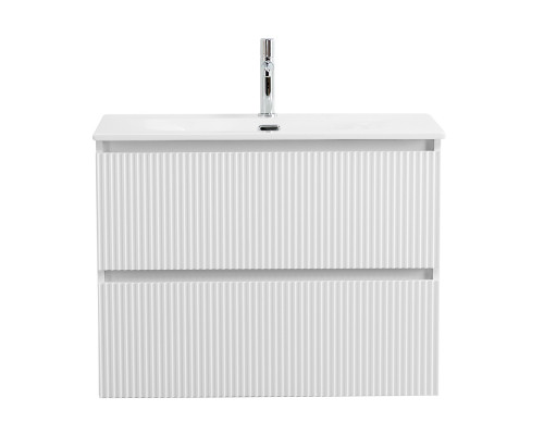 Тумба с раковиной подвесная 70 см, BelBagno UNO-MINI-700-2C-SO-BO Белая матовая, раковина белая BB-8099-3-70