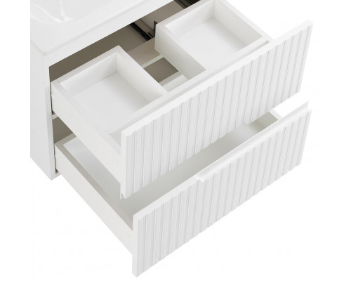 Мебель для ванной подвесная CEZARES DUET-N-600-2C-SO-BL Bianco Lucido эмаль