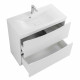 Тумба с раковиной напольная BelBagno MARINO-800 Bianco Lucido, раковина белая BB800/450-LV-MR-PR