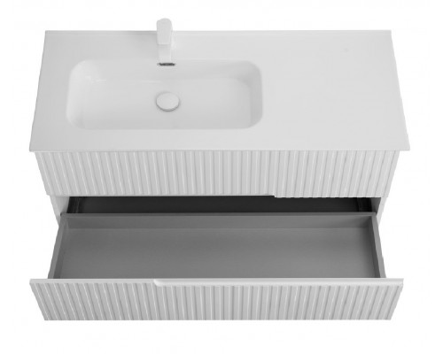 Мебель для ванной подвесная левосторонняя CEZARES DUET-N-1200-2C-SO-BL-L Bianco Lucido эмаль