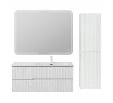 Мебель для ванной подвесная правосторонняя CEZARES DUET-N-1200-2C-SO-BL-R Bianco Lucido эмаль