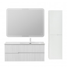 Мебель для ванной подвесная правосторонняя CEZARES DUET-N-1200-2C-SO-BL-R Bianco Lucido эмаль