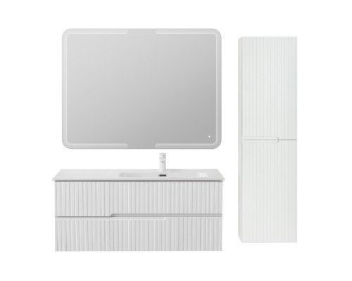 Мебель для ванной подвесная правосторонняя CEZARES DUET-N-1200-2C-SO-BL-R Bianco Lucido эмаль