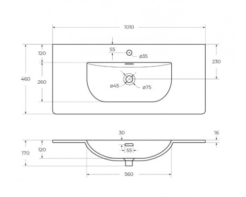 Тумба с раковиной подвесная BelBagno KRAFT-1000-2C-SO-VO, 100 см, Еловый Матовый, раковина белая BB-8099-100