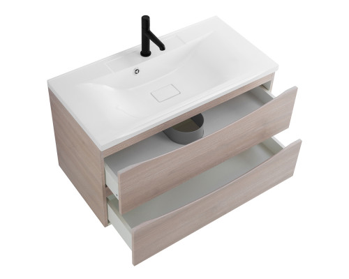 Тумба с раковиной подвесная BelBagno MARINO-800 Rovere Grigio, раковина белая  BB800/450-LV-MR-PR