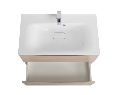 Тумба с раковиной подвесная BelBagno MARINO-800 Rovere Grigio, раковина белая  BB800/450-LV-MR-FT