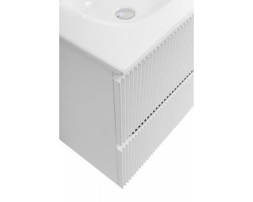 Тумба с раковиной подвесная 100 см, BelBagno UNO-MINI-1000-2C-SO-BO Белая матовая, раковина белая BB-8099-3-100