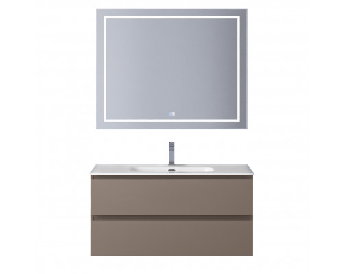 Тумба с раковиной подвесная BelBagno KRAFT-1000-2C-SO-CO, 100 см, Бежевый Матовый, раковина белая BB1000ETL