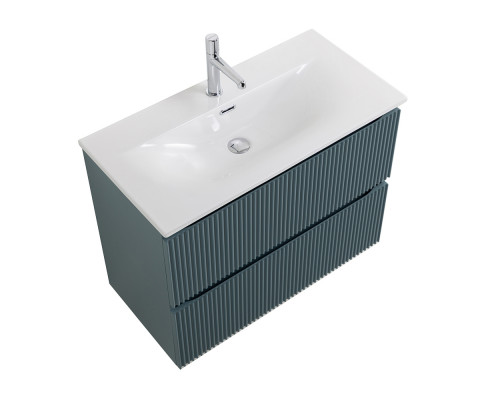 Тумба с раковиной подвесная 70 см, BelBagno UNO-MINI-700-2C-SO-AO Голубой матовый, раковина белая BB-8099-3-70