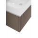 Тумба с раковиной подвесная 80 см, BelBagno UNO-800-1C-SO-CO Бежевый матовый, раковина белая BB-8099-80