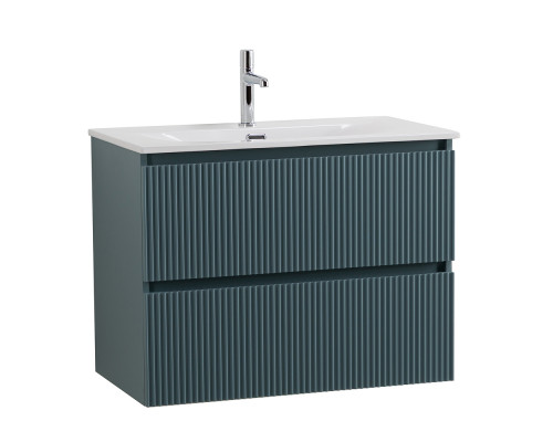 Тумба с раковиной подвесная 70 см, BelBagno UNO-MINI-700-2C-SO-AO Голубой матовый, раковина белая BB-8099-3-70