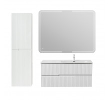 Мебель для ванной подвесная правосторонняя CEZARES DUET-N-1000-2C-SO-BL-R Bianco Lucido эмаль