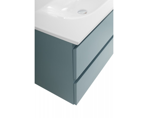 Тумба с раковиной подвесная BelBagno KRAFT-800-2C-SO-AO, 80 см, Голубой Матовый, раковина белая BB-8099-80
