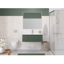 Тумба с раковиной подвесная 100 см, BelBagno UNO-1000-1C-SO-VO Еловый матовый, раковина белая BB-8099-100