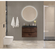 Тумба с раковиной подвесная BelBagno MARINO-800 Rovere Moro, раковина черная BB800/450-LV-ART-PR-NERO