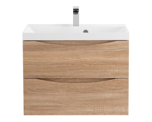 Тумба с раковиной подвесная BelBagno MARINO-700 Rovere Bianco, раковина белая