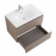 Тумба с раковиной подвесная BelBagno KRAFT-600-2C-SO-CO, 60 см, Бежевый Матовый, раковина белая BB-8099-60